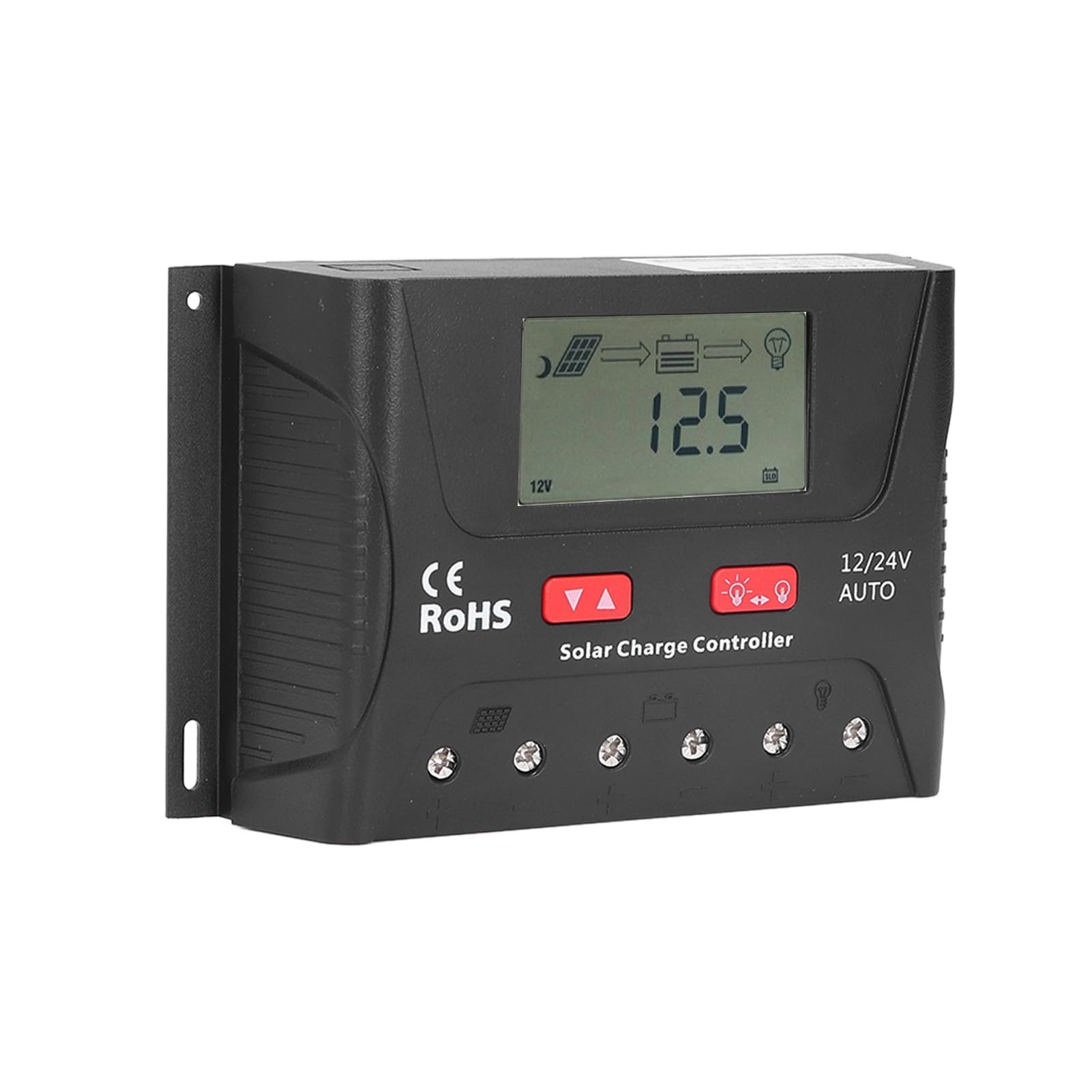 Kontroler Solarny 30 A 12 V/24 V PWM z Wyświetlaczem LCD — Automatyczna Identyfikacja Napięcia, Parametry, Solidne Funkcje Pojazdy Kempingowe, Jachty i Systemy Zasilania energią słoneczną