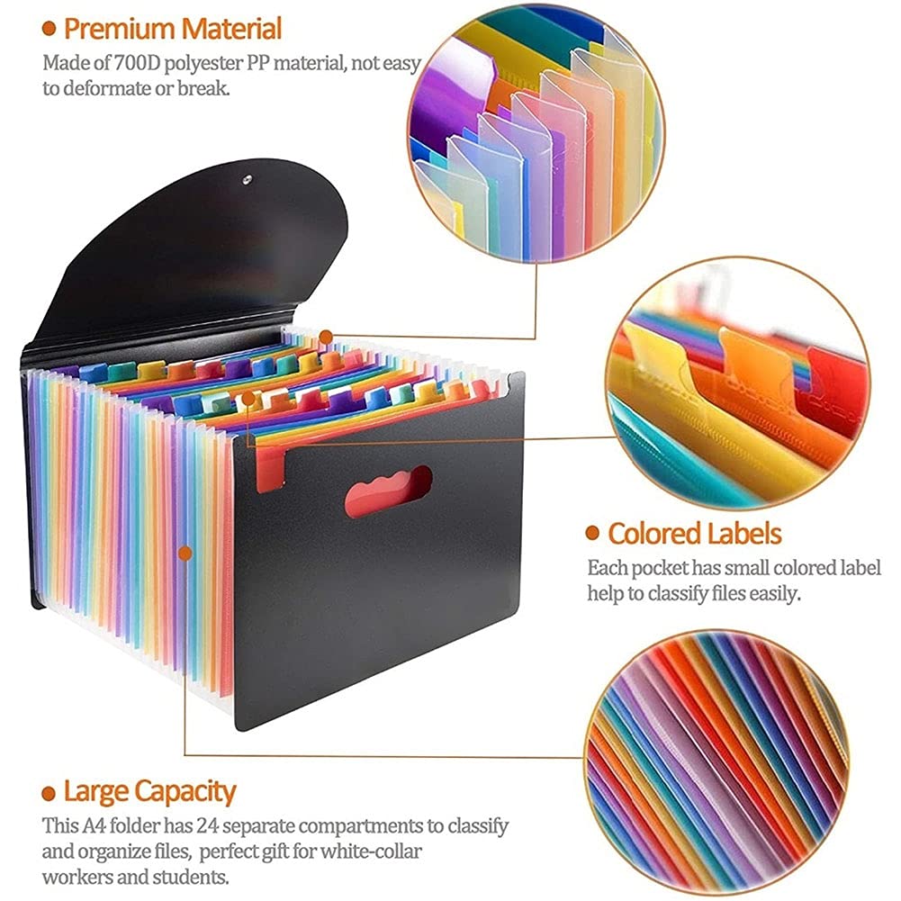 Erweitern des Dateiordners A4 Large Plastic Expandable File Organizers Stehender Akkordeonordner für das Dokumentengeschäft (Size : 37 Layer)