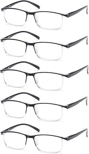 Miniatura 5 de Viseng 5 lentes de lectura para hombres con luz azul para leer la visión clara