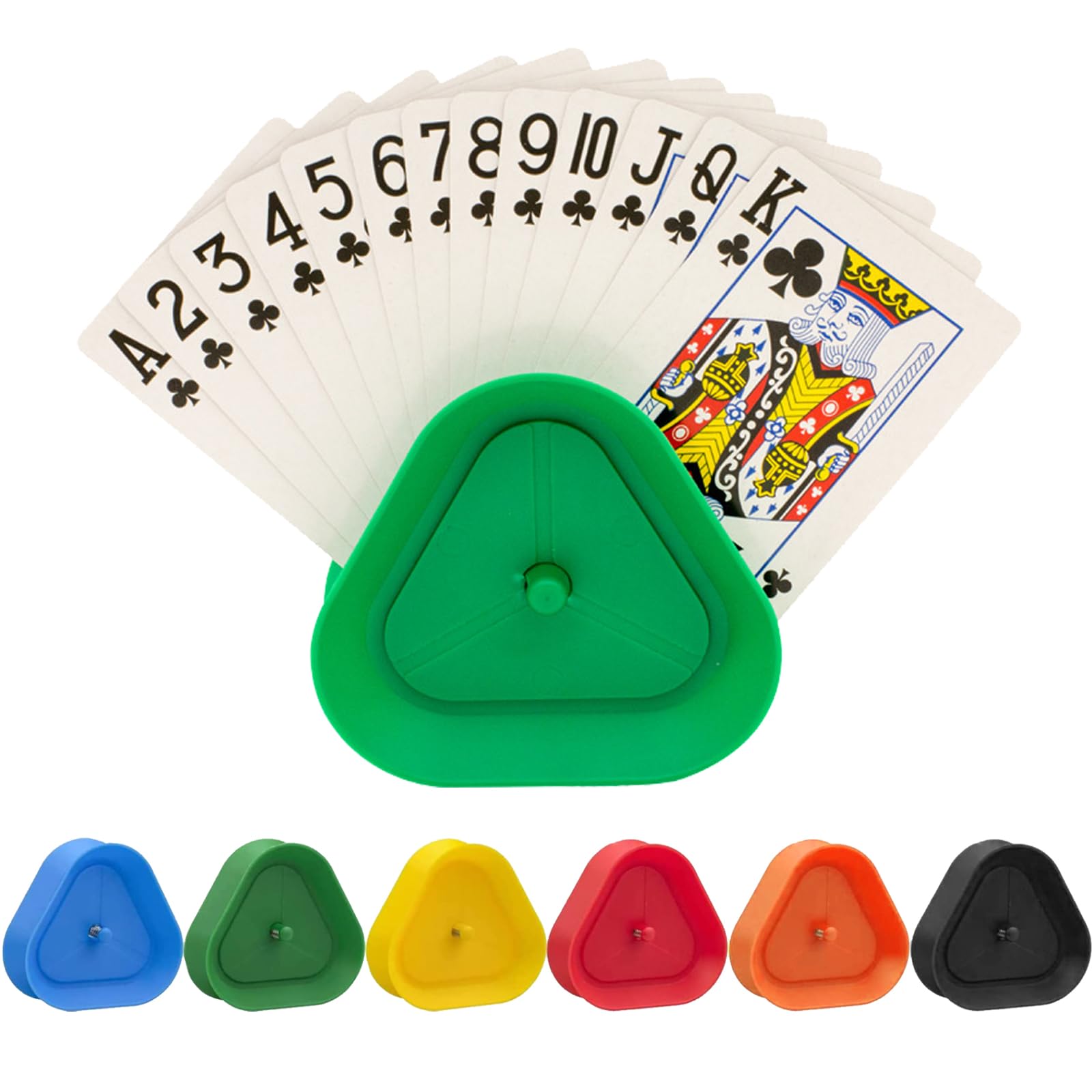 6 Piezas Soporte para Naipes, Criveple Juego de Cartas para Niños, Soporte para Juego de Cartas, Soporte para Tarjetas de Juego, para Personas Mayores y Niños