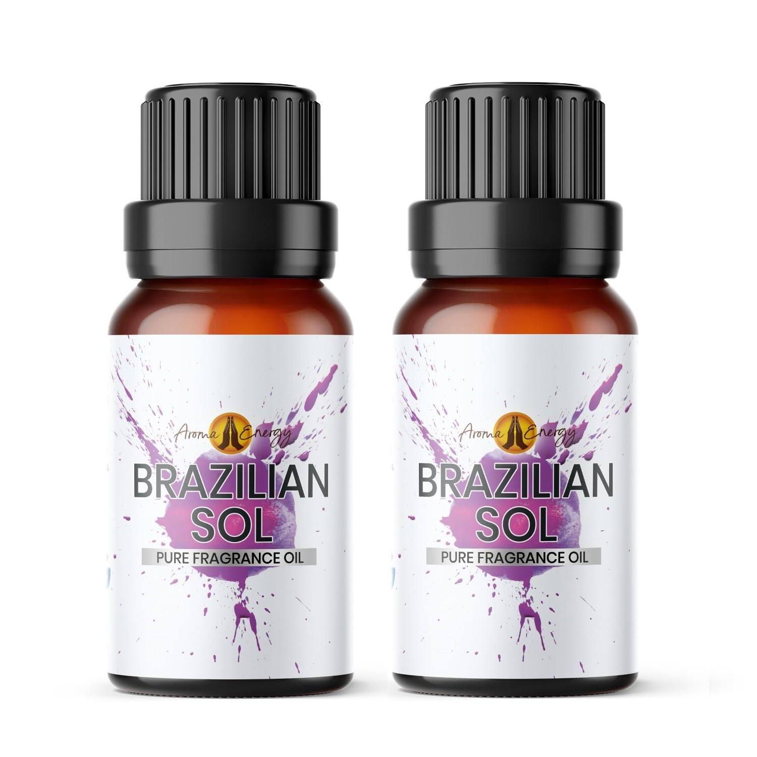 Brazilian Sol Fragrance Oil 20ml (2x10ml) | Diffuser Oil for Home, Burner, Soap & Candle Making, Perfume Scents, Wax Melts, Car, Scented Aromatherapy Gift | Made in UK — image 1