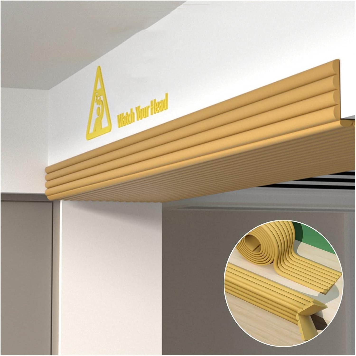 Car door edge guards, Table Furniture Garage Edges Wall Corner Guards, 0.8cm Thick Edge and Bumpers(Brown,2m-10pcs)