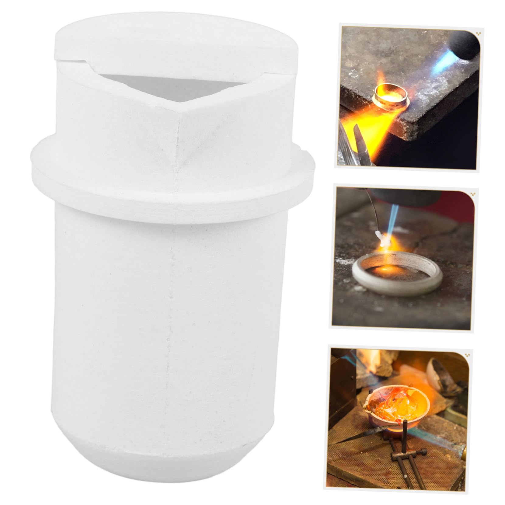 ULTECHNOVO 5 Piezas Crisol De Cuarzo Molde De Fusión Molde De Fundición Crisol Para Investigación De Laboratorio Molde Para Fundición Joyería Crisol Laboratorio Crisol Taza Molde Pequeño