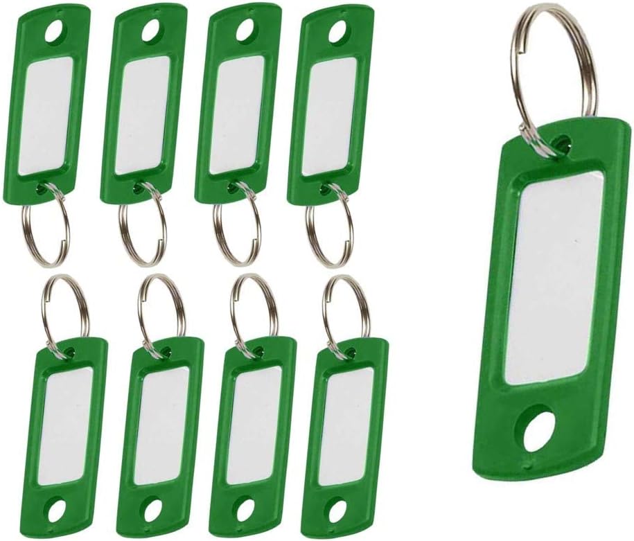 Lucky Line Esnek Renkli Plastik Anahtar Etiketi, 3/4" Bölünmüş Halka, 50 Etiket (16940)