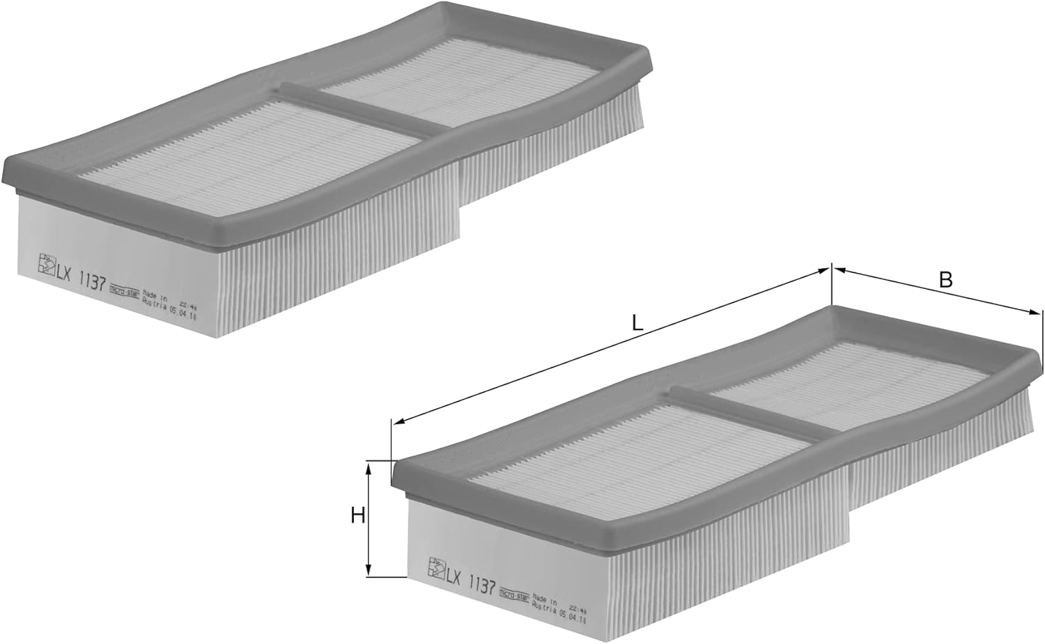 MAHLE LX 1137/S Air Filter