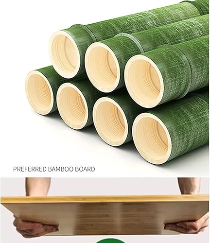 Miniatura 6 de Estantería de 3 capas, organizador de bambú con puertas deslizables para sala de estar y oficina (color gris, tamaño 30.7 x 13.0 x 26.4 in)