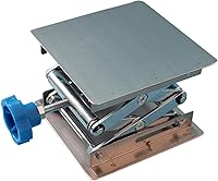 Vista 1 de Stainless Steel Lab Jack Stand Table Lift Laboratory Mini Scissor Lift Jack 4" x 4