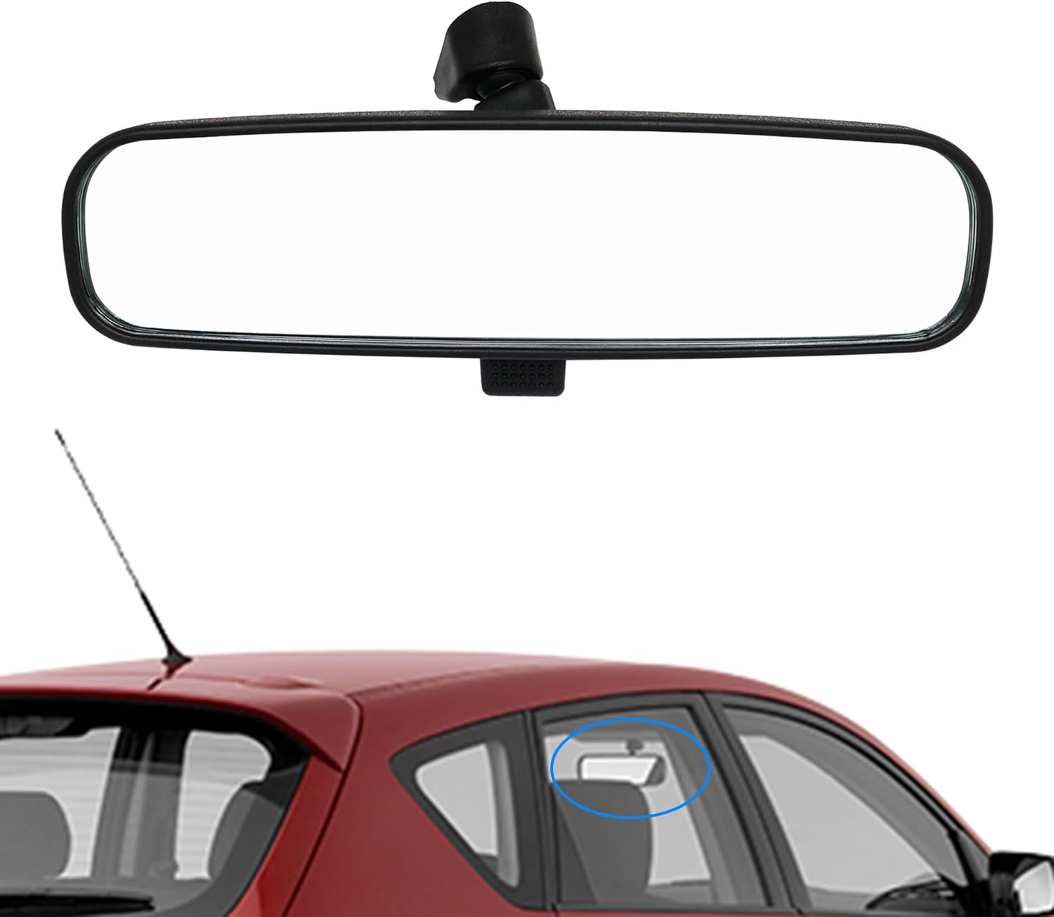 GXARTS Interior Rear View Mirror BP4K-69-220 Compatible with Mazda 3 2006-2007 Compatible with Mazda 5 2004 2005 2006