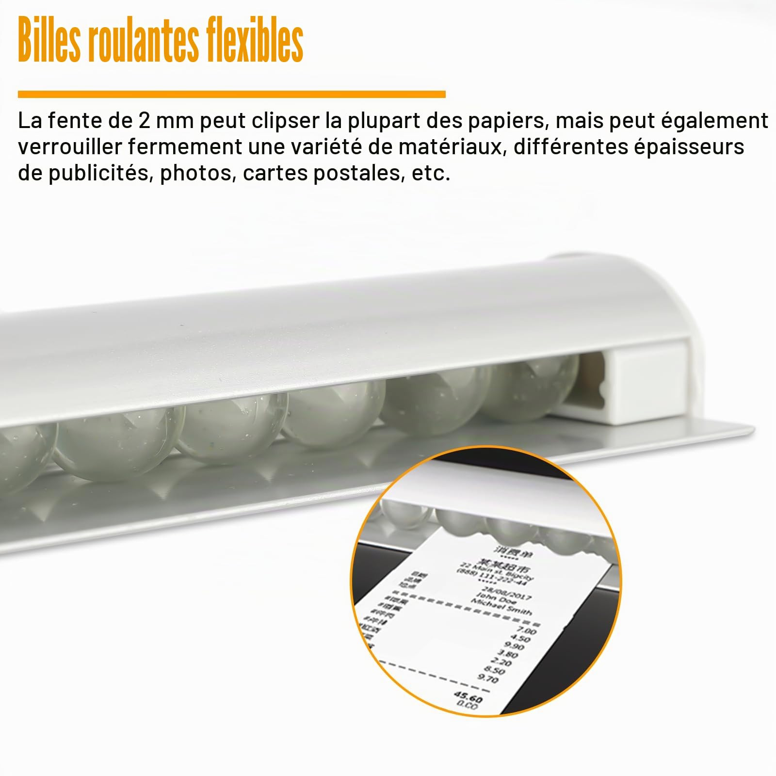 Porte Bon Commande Restaurant, 30CM Porte-Commande D'aluminium Auto-Adhésif | Porte Bon Commande, Support pour Billets de Commande, Support pour Bons de Commande, pour Restaurants Cafés Pubs Bars