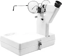 Lensômetro Óptico Manual Portátil com Base Fixa, Material Resistente - Fácil de Operar, Leitura para Teste de Óculos em Optometria