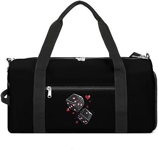 Playing Card Poker Dice Gym Bag Travel Carry On Duffle Bags