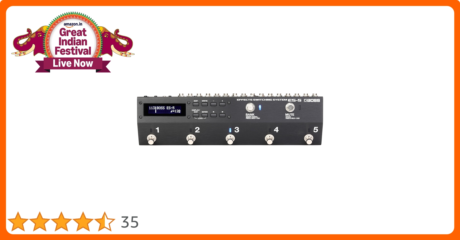 BOSS ES-5 Effects Switching System 美品 Boss ES-5 Effects Switching System : Amazon.in: Musical