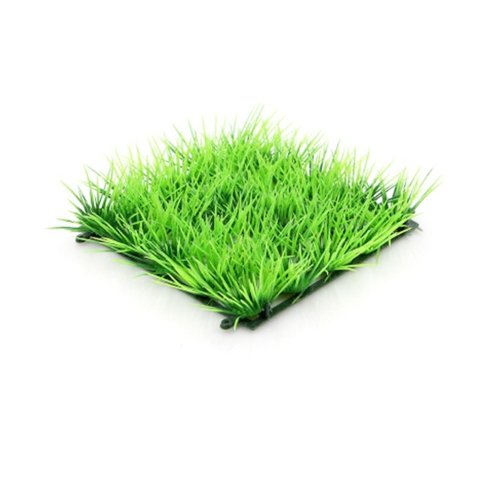 Césped Artificial de plástico ABS Verde for Acuario, decoración ecológica, 3 Unidades, 04
