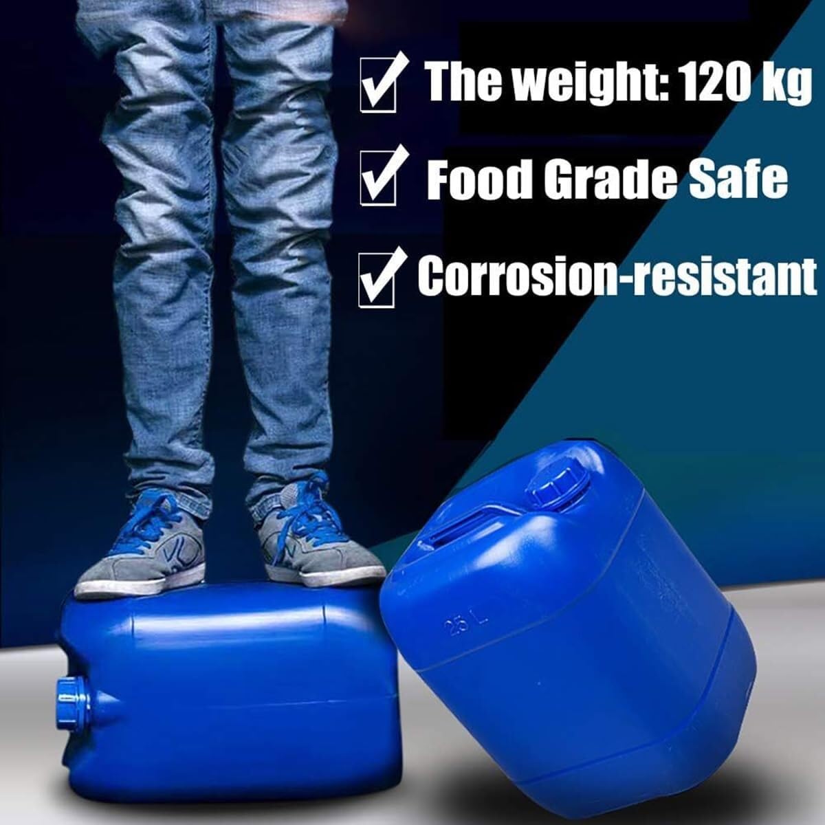 Contenitori d'Acqua Contenitori L'acqua Portatili,Serbatoio dell'Acqua Campeggio, Secchio Plastica Stoccaggio dell'Acqua Emergenza, Brocca for L'acqua Campeggio All'aperto
