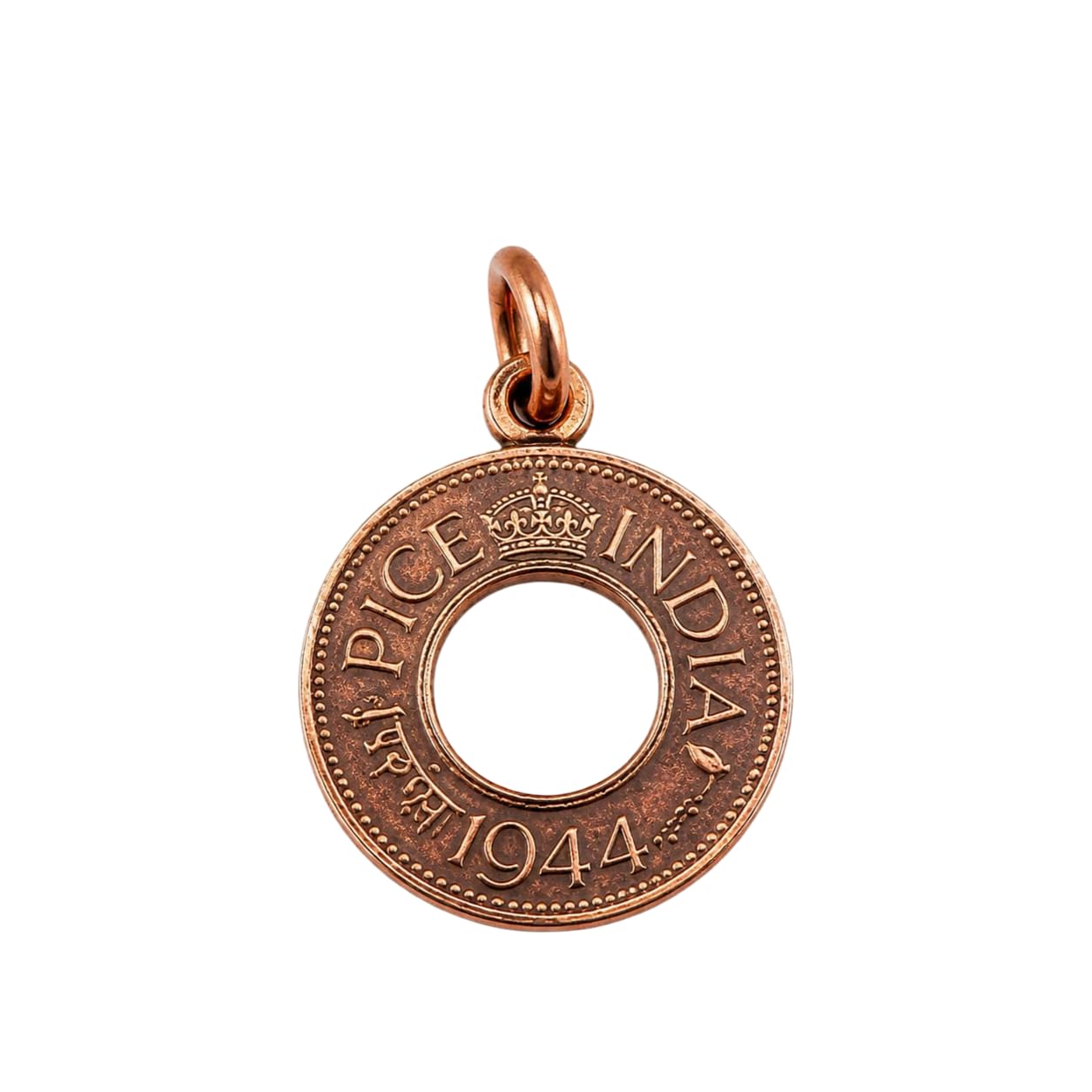 Pure Copper Hollow Coin Pendant Antique Finish-image-41