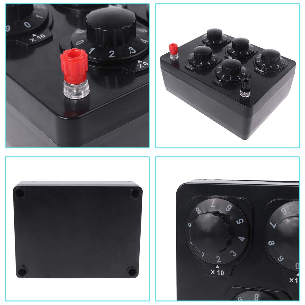 0-9999.9 Ohm Variable Resistance Box Decade Resistor Experimental Equipment for Physical School Teaching