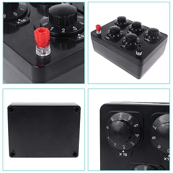 0-9999.9 Ohm Variable Resistance Box Decade Resistor Experimental Equipment for Physical School Teaching