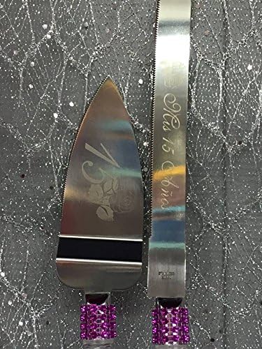 Miniatura 2 de Purple Mis Membrillo dulce 15 pastel cuchillo y servidor Set Juego De Cuchillos