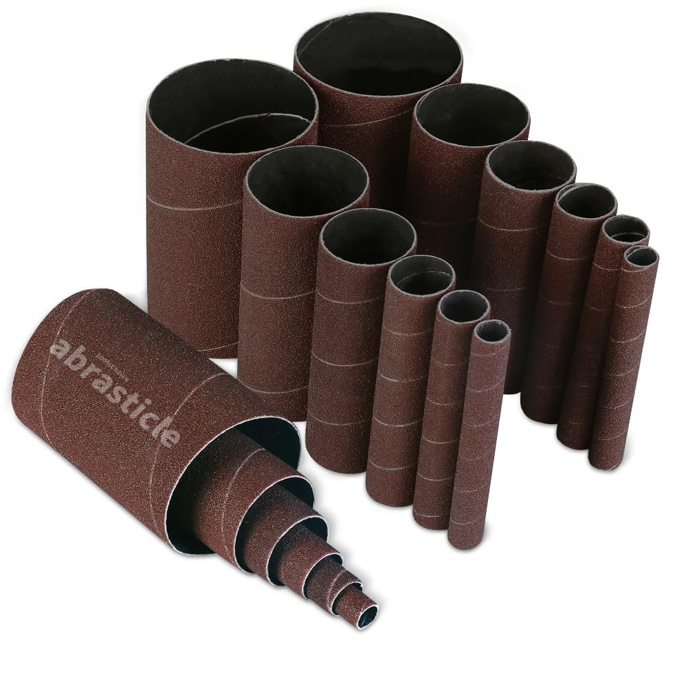 Spindle Sander Sleeves - 18 Pack Assorted Grits -9