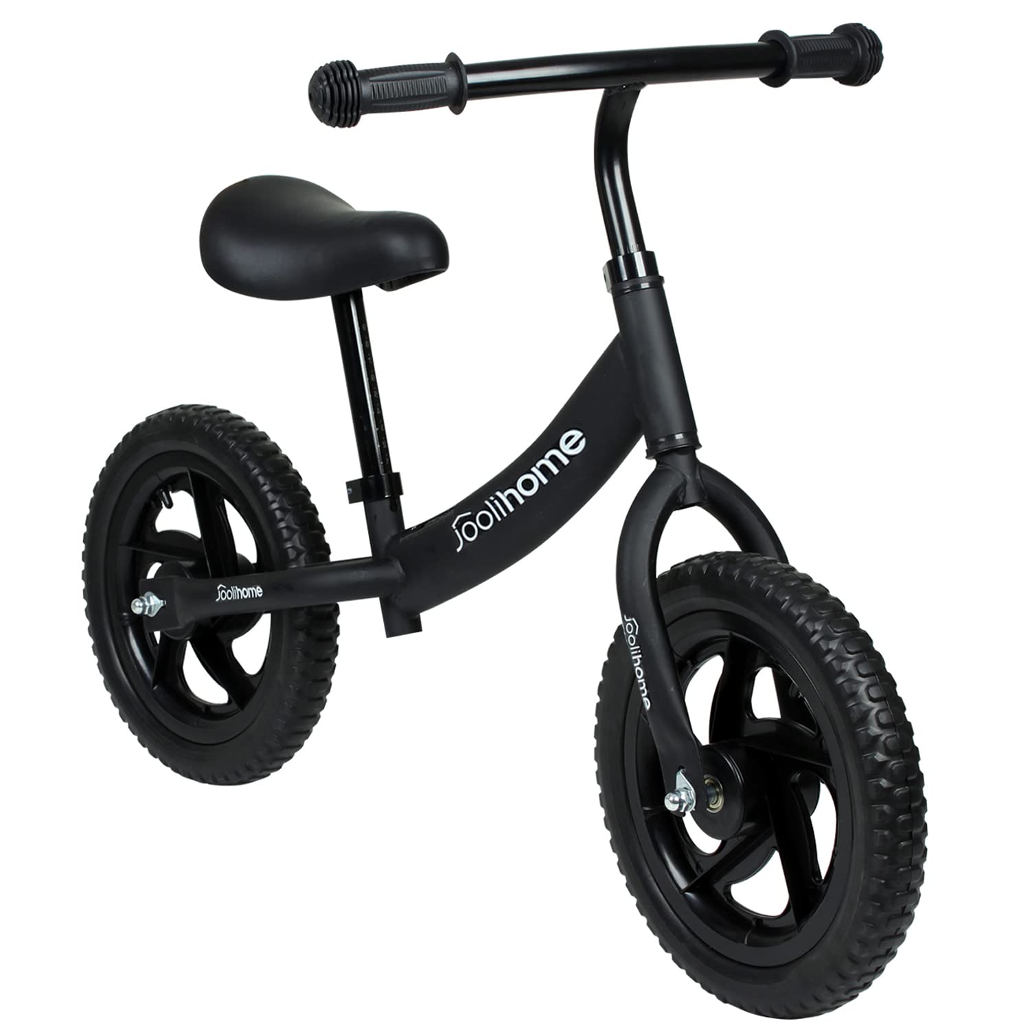 H.yeed 12" Balance Bike for 2-6 Year Old Girls Boys, Toddler Training No Pedal Bicycle with Adjustable Handlebar/Seat, Lightweight Carbon Steel Walking Balance Bike for Age 2 3 4 5 6 Kids