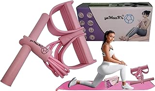 yeMaaR's Tension Rope 6 Tube Elastic Yoga Pedal Puller Fitness Equipment Abdomen Waist Stretching Slimming Tummy Trimmer Home Gym Leg Excercise Full Body Exercise for Men and Women-picture-26