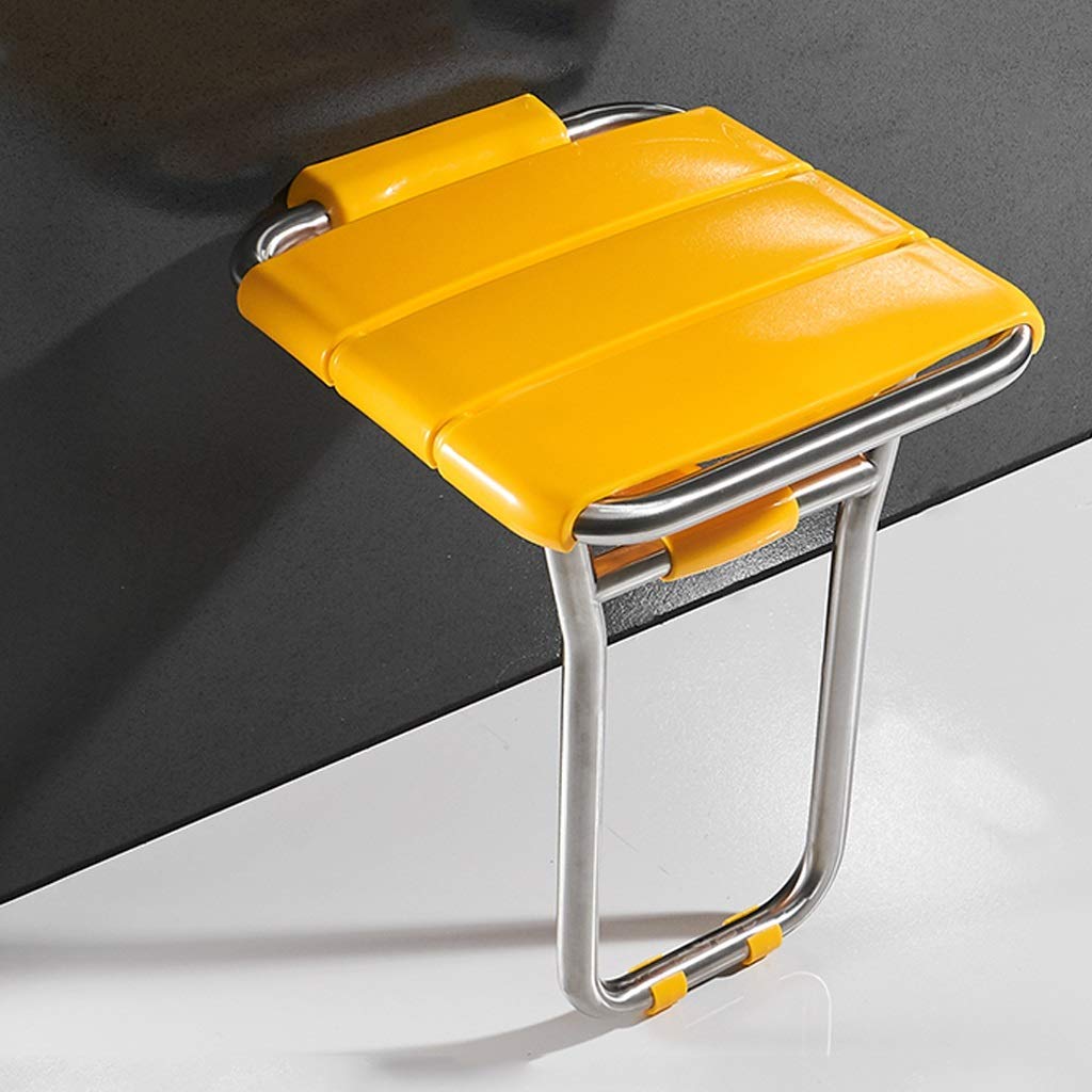 Chaises de salle de bain avec pieds pour personnes âgées handicapées jaune