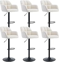 Vista 24 de Juego de 2 taburetes de bar de cuero, 30 pulgadas de altura de barra con respaldo, silla de bar para isla de cocina, taburetes de bar modernos