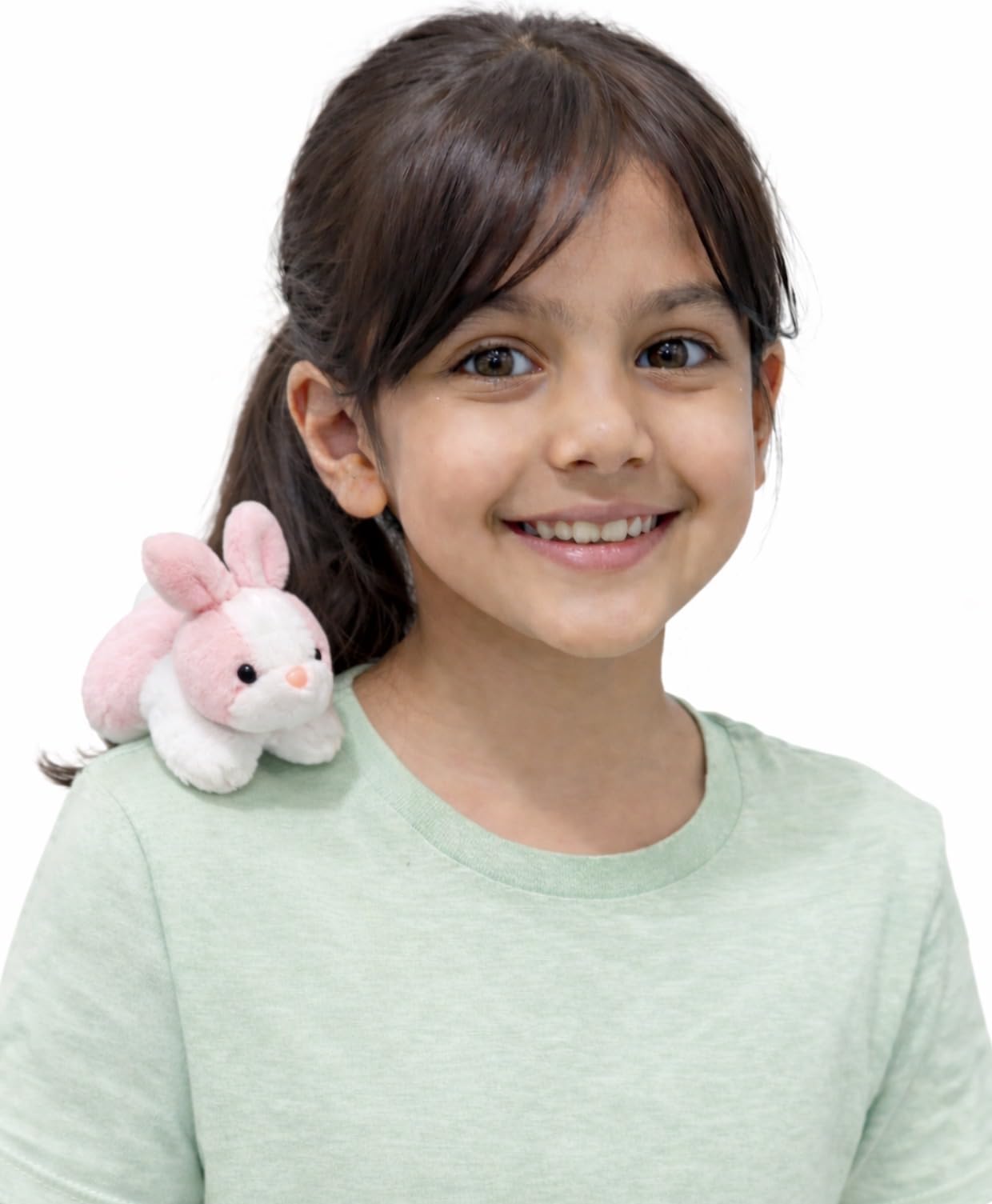 Magnetic shoulderpet for Kids Animal (Rabbit), Plush Toy, Soft Toy for Girls/Boys | Cute and Premium Return Gift | Birthday Gift | Wearble Shoulder Buddy for 3-15 Years (Pack of 1)-image-4