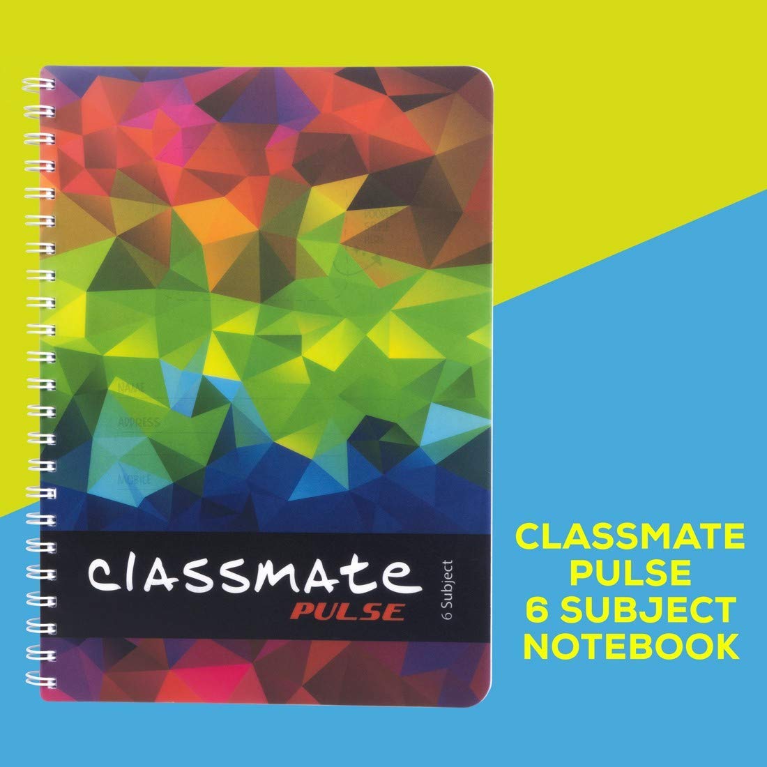 Classmate Pulse 6 Subject A4 Register Single Line 300 Pages Spiral Bound Notebook 297 x 210 2