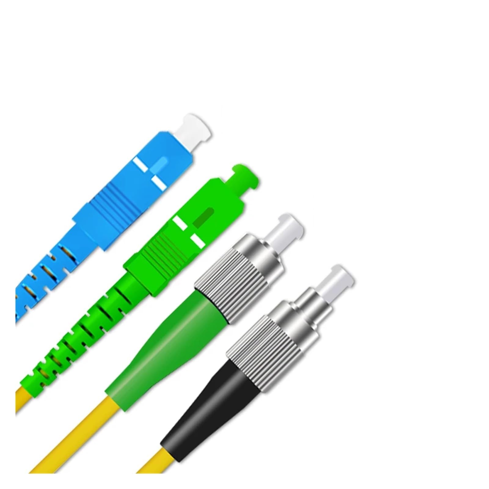Cavalier de Cordon de Brassage Fibre SC avec connecteur LC SC FC St UPC A-pc, FTTH extérieur, 3 Acier, 4 cœurs, 200 m(FC UPC to FC UPC)