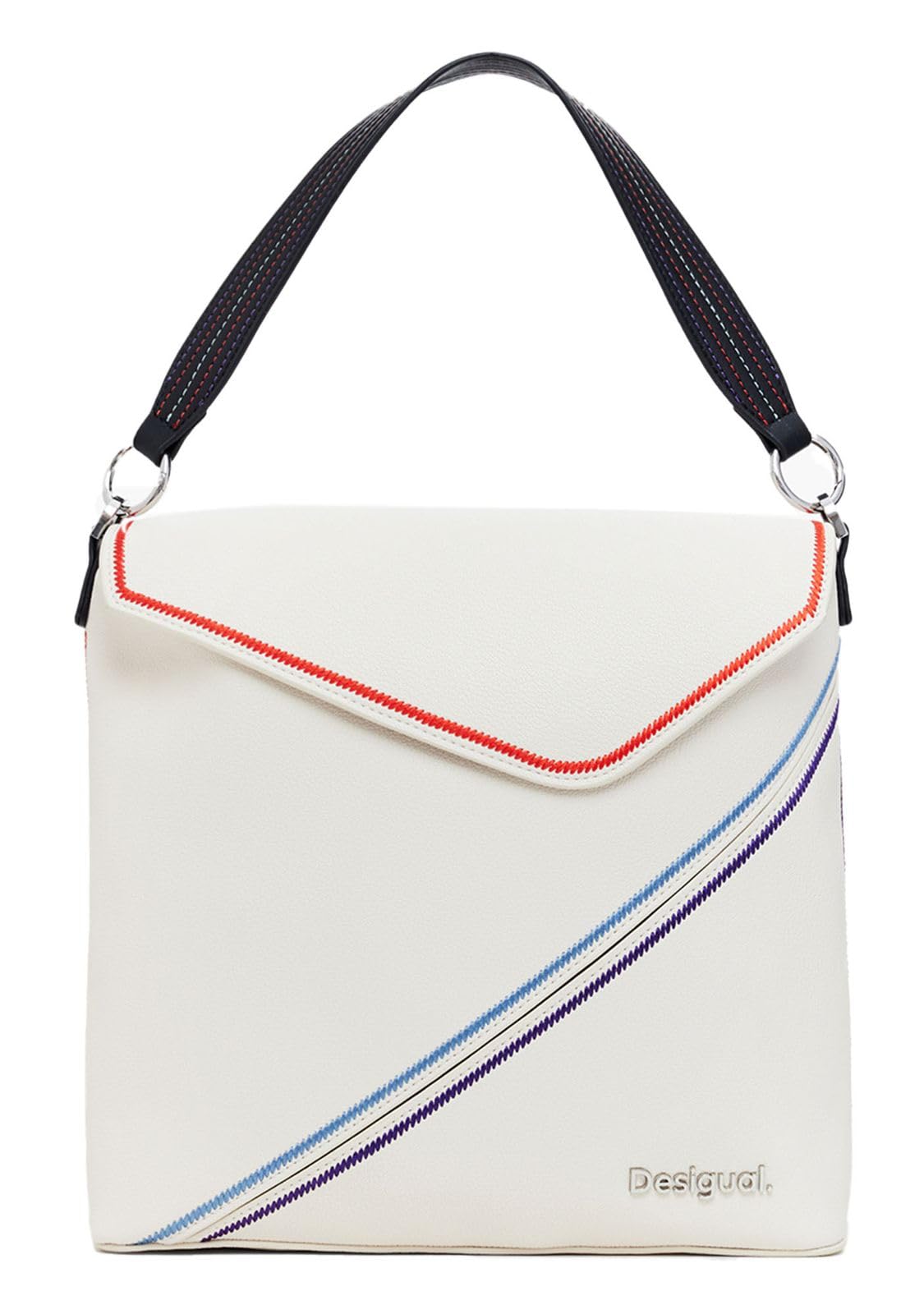 Desigual Women's Accessories PU plecak mini, biały, jeden rozmiar