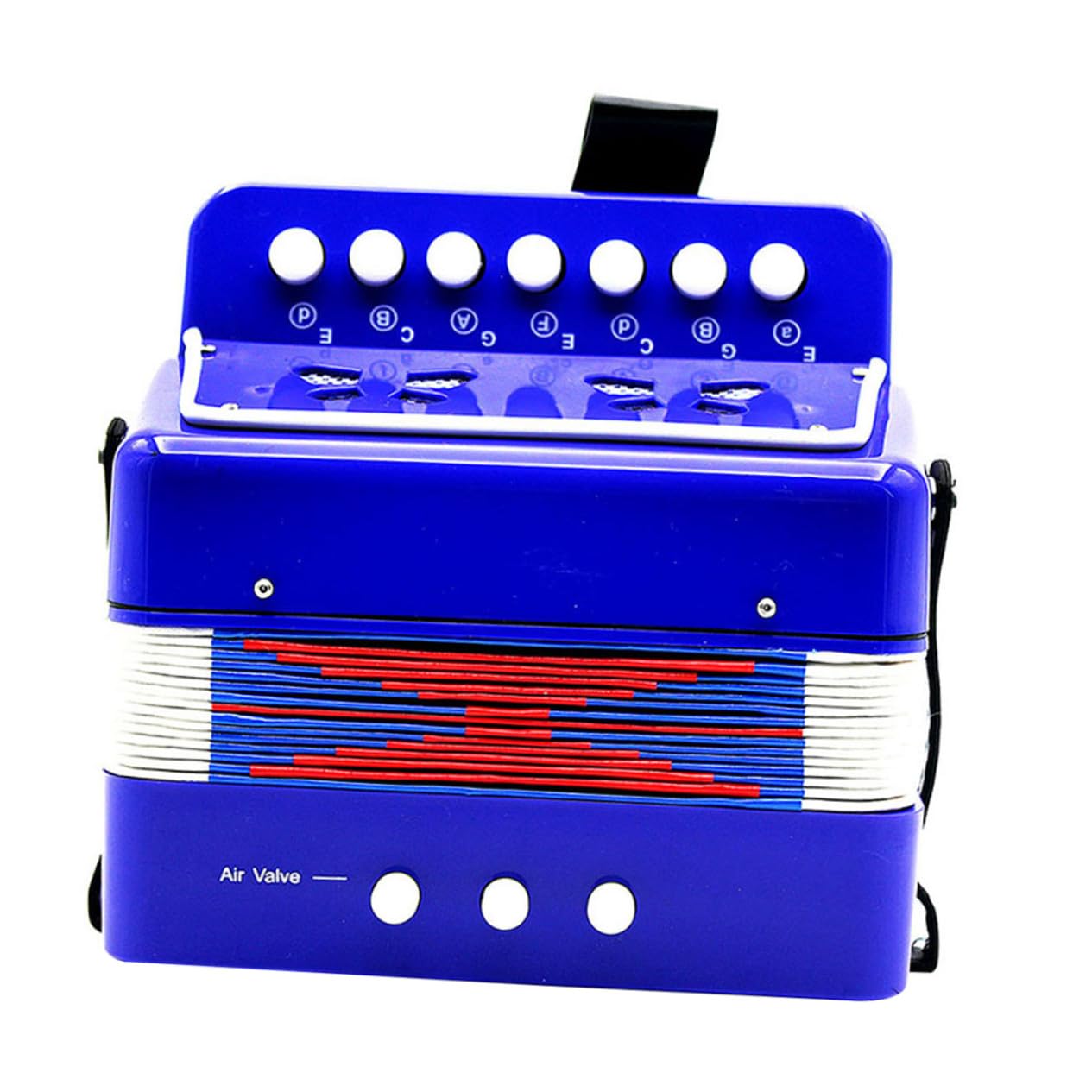Fisarmonica Giocattolo Blu per Ragazzo Ragazza, Strumento Musicale | Abs e Plastiche Ingegneristiche, Leggero per Mani Piccole, per Apprendimento e Pratica dei Giovani