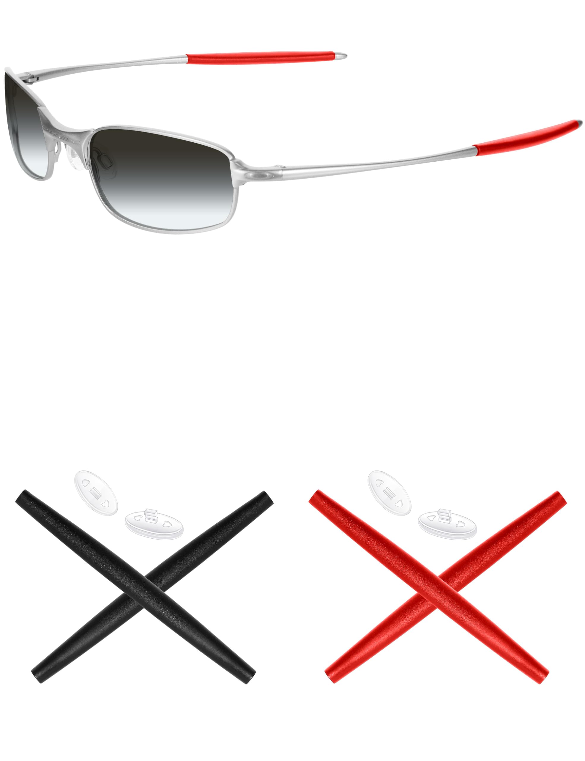Kit de remplacement Oakley Square Wire 2.0 lunettes de soleil rouge - 7