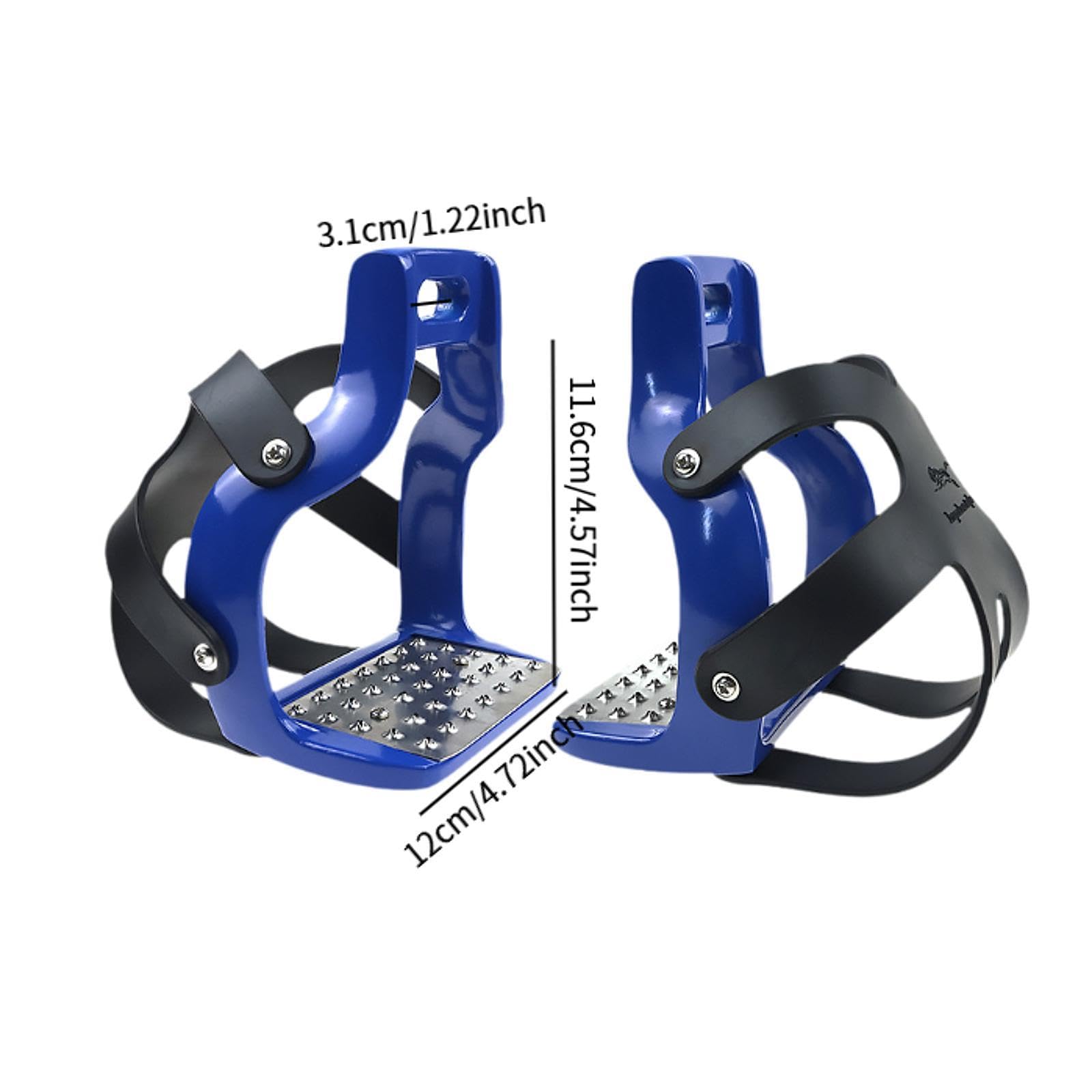 Sharplace Estribos para Montar, Silla de Montar de Aluminio, Soporte Antideslizante para Los Pies, Estribos Ecuestres Resistentes para Jaula de Resist