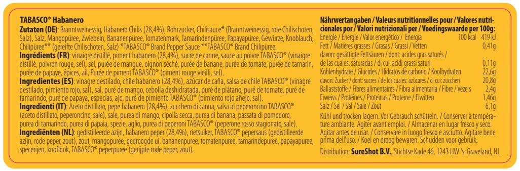 TABASCO® Duo-pack salsa Scorpion & Habanero (2 x 60ml)