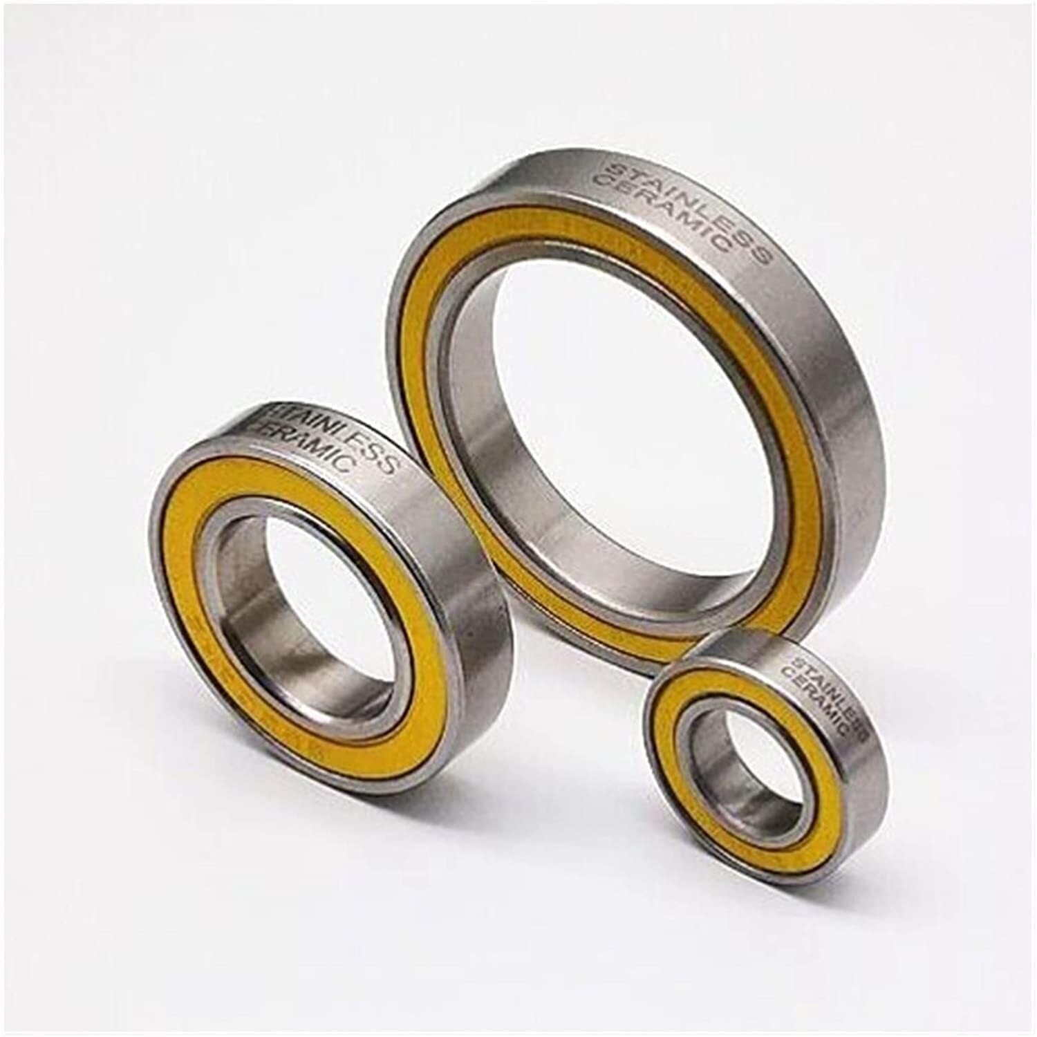 Roulements, Roulements à billes en céramique hybrides acier inoxydable SC6902-2RS, 3 pièces, 15x28x7mm, roulement de moyeu vélo 6902 2RS, réparation