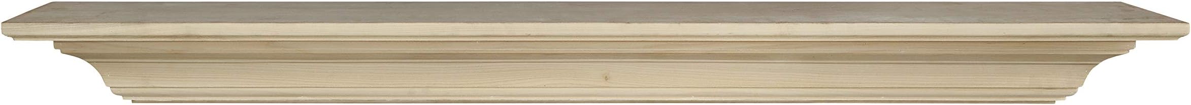 Pearl Mantels 418-72 Homestead Mantel Shelf, 72-Inch, Unfinished, 72 Inch