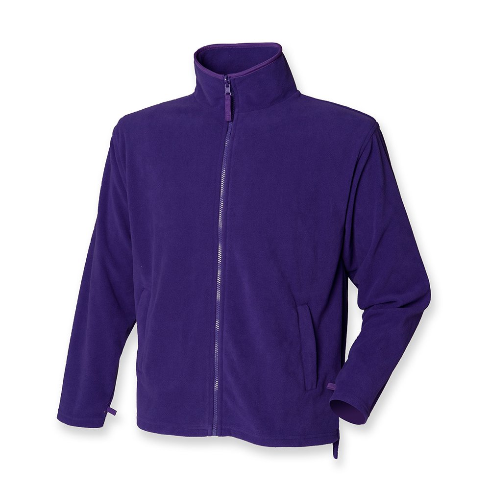 Henbury Purple Micro Fleece Jacket : Color - : Size - S