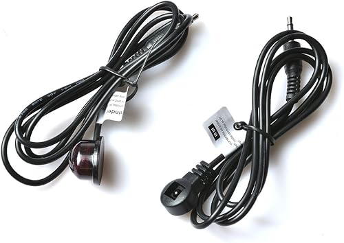 Kit universal de cable de lanzador y receptor IR de 3 pies 20 KHz - 60 KHz, cable de conector de 0.138in compatible con extensor HDMI DVR,