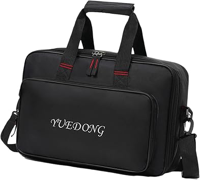 Oshhni Guitar Multi Effects Pedal Bag Pedalboard Carry Case with Pocket Pedalboard Zipper Pouch for Show Performance Rehearsals, 36.5x33x10cm