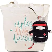 Vista 3 de Owie Ninja - Kit pequeño de primeros auxilios compacto para padres en movimiento y colgar en una bolsa de pañales, viajes, bolso o usarlo en casa