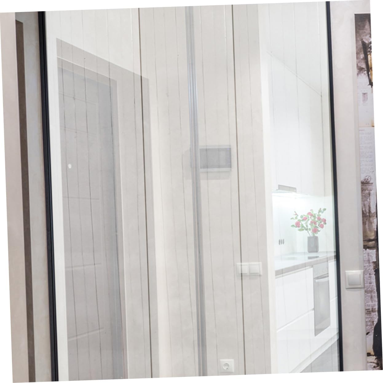 OUNONA Replacement Strip Curtain for Doors Plastic Door Curtain Divider Easy to Install Clean for Supermarkets Commercial Use Energy Efficient Temperature Control