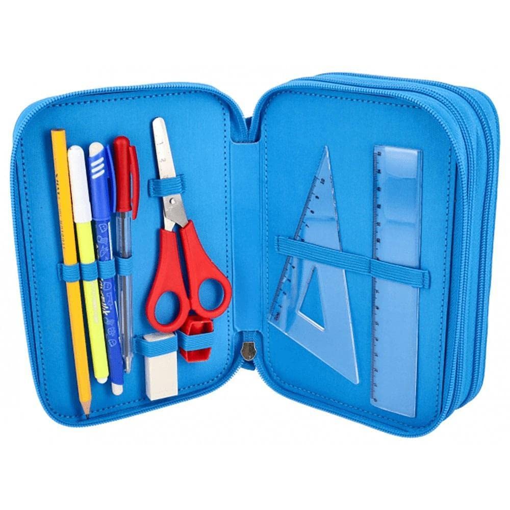 Mariokart Astuccio Corredo 3 Zip Con Penna Cancellabile