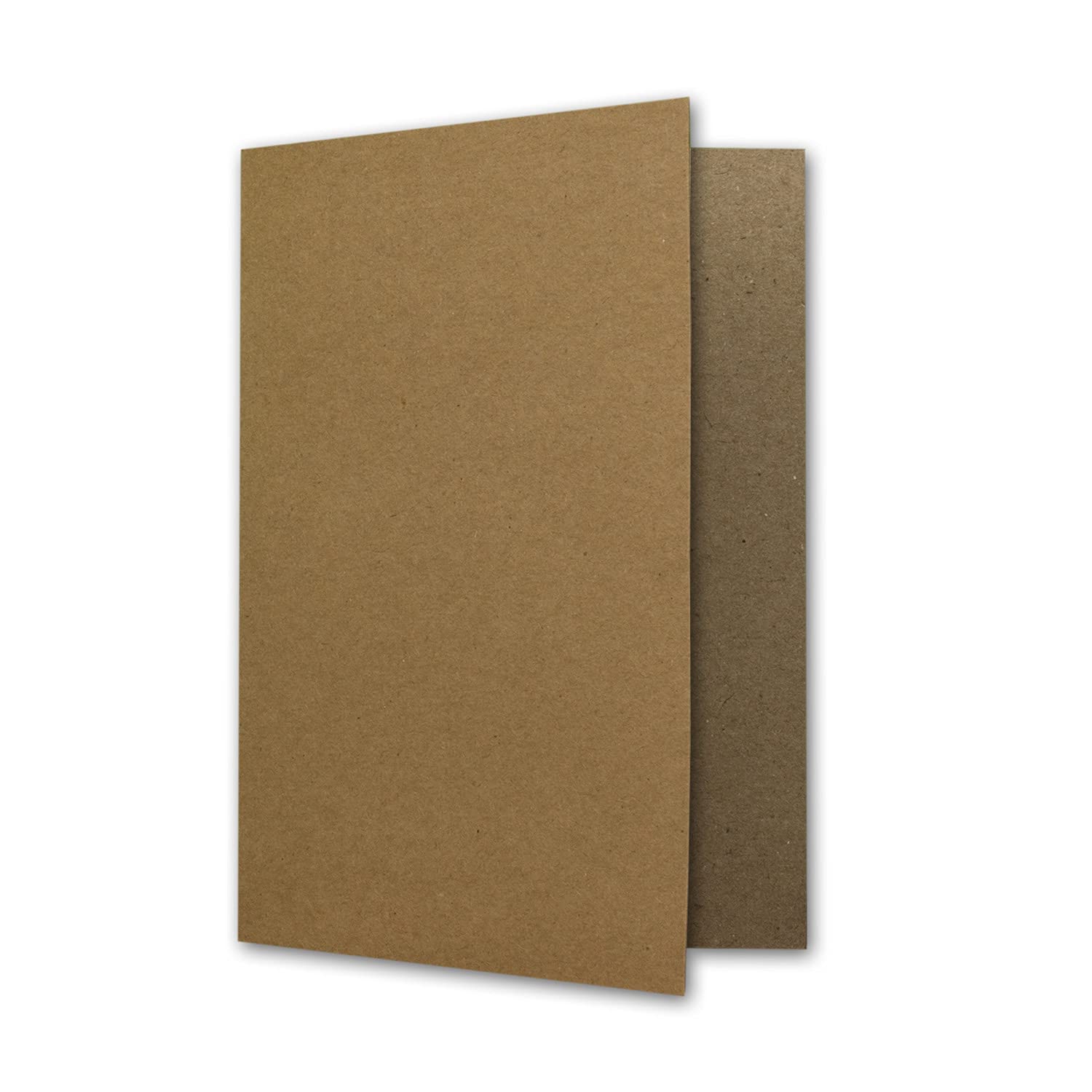 Set di 400 biglietti di carta kraft vintage con buste, carta riciclata marrone naturale – DIN A6/C6 – 10,5 x 14,8 cm – Set di biglietti per bricolage