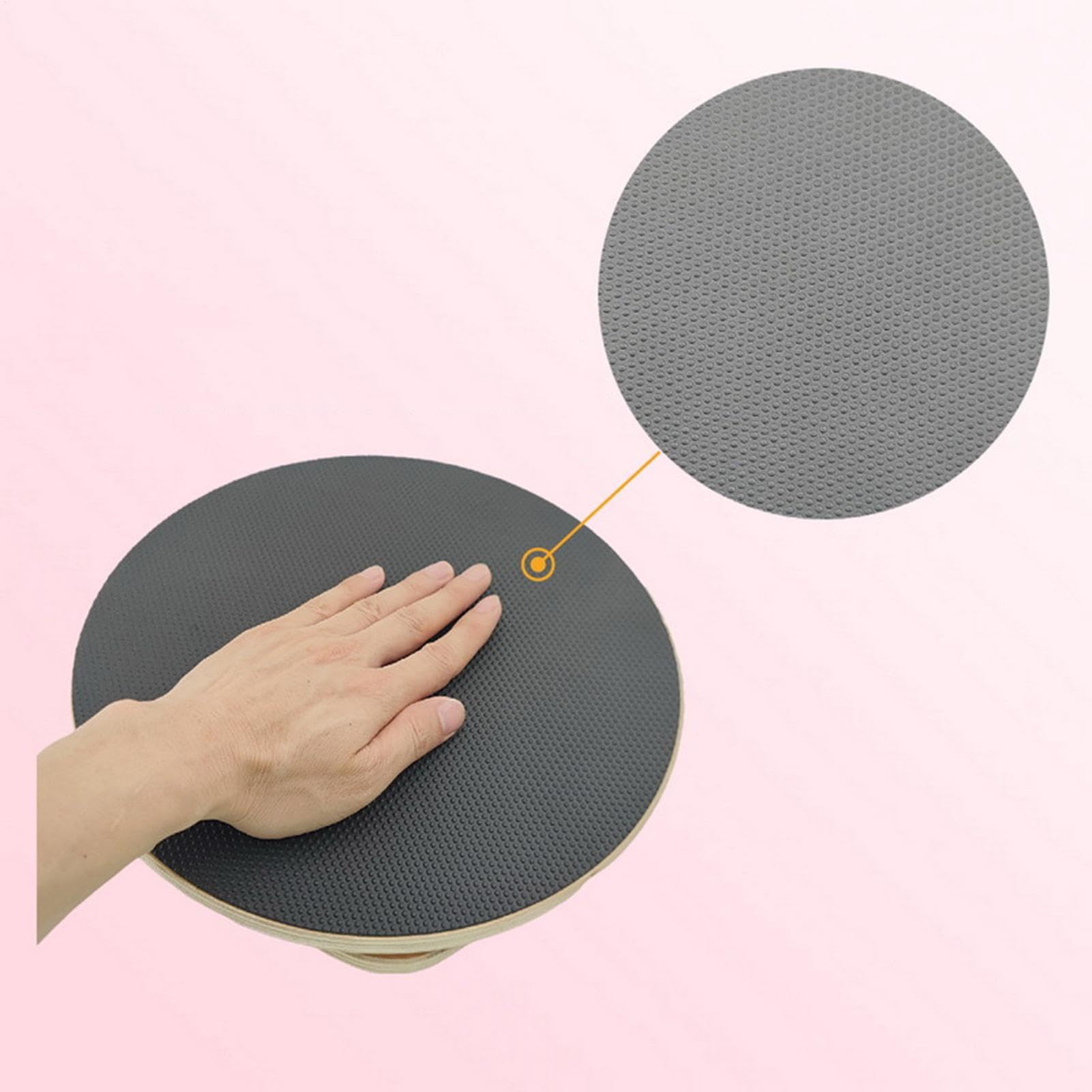 Máquina de ejercicios giratorios, placa giratoria de madera grande, tabla giratoria de madera para equilibrar la cintura, disco giratorio de madera maciza antideslizante para el hogar y el fitness