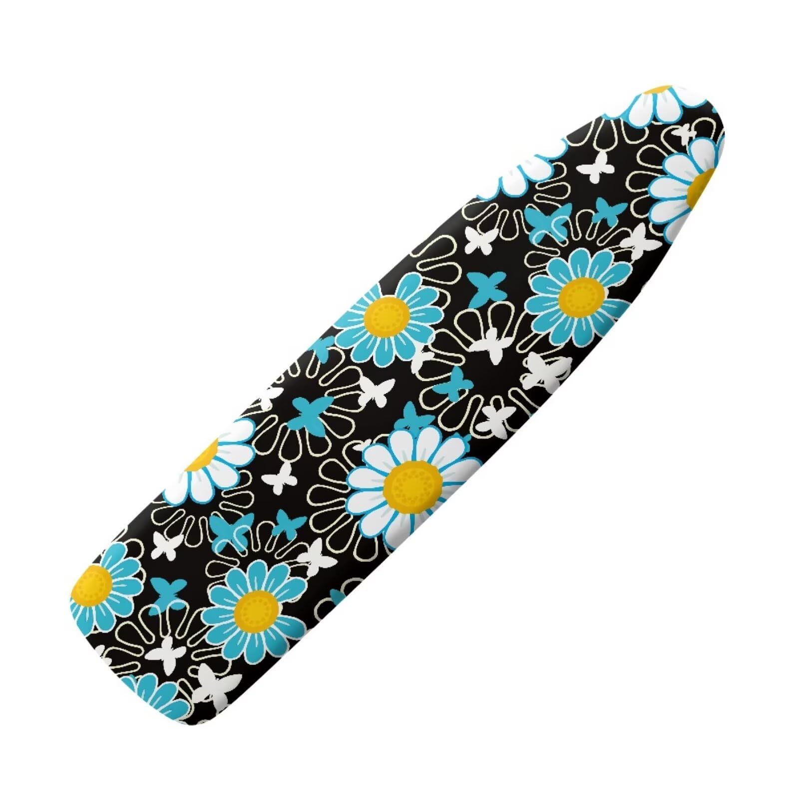 Coloranimal Green Daisy Hippie Flower Ironing Board Covers Large Ironing Board Cover with Elastic Edge Heat Resistant Iron Table Protective Iron for Women Ladies