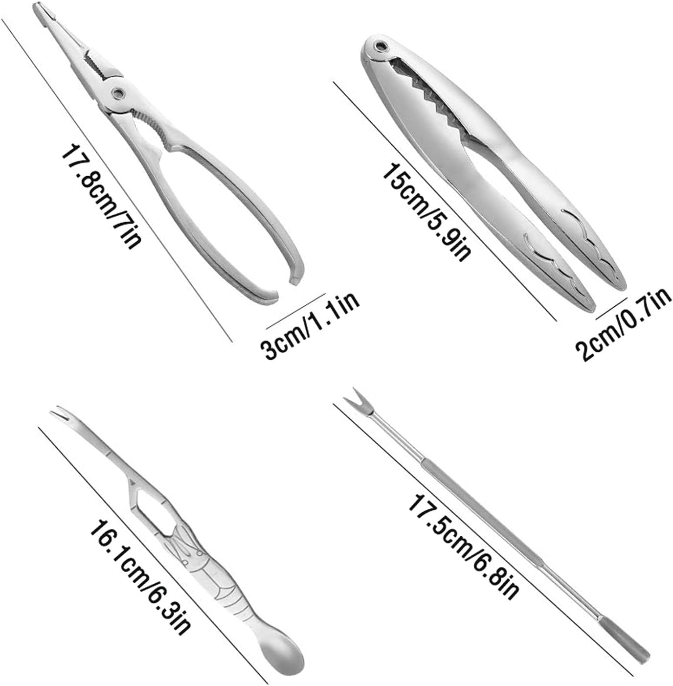 Herramientas Para Mariscos Juego De Herramientas Para Mariscos De Acero Inoxidable De 9 Piezas, Herramientas Profesionales Para Comer Varios Mariscos, Pinzas Para Langosta Y Herramientas Para Recoger