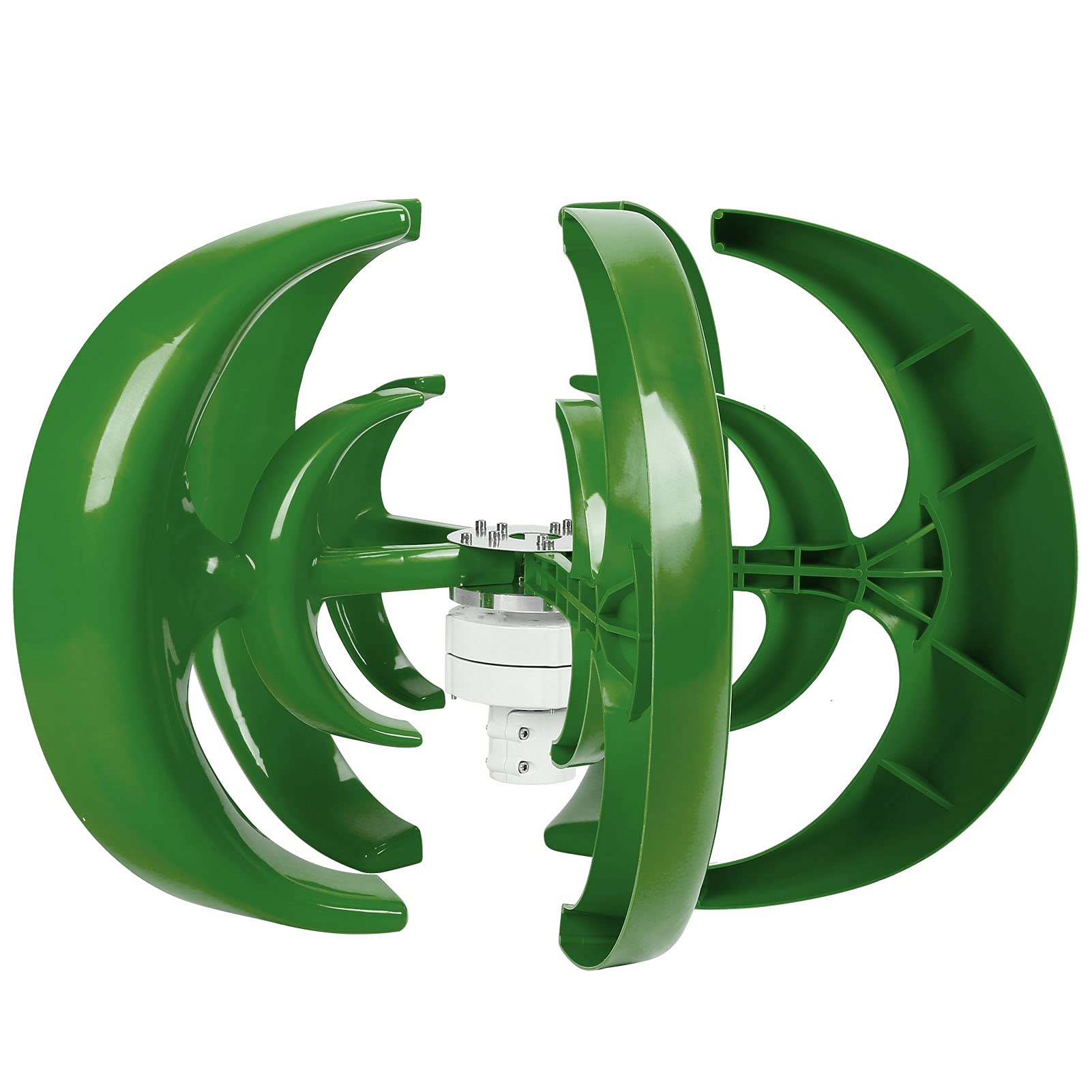 Akozon Kit de Turbina Eólica, Linterna con Ejes Verticales, Generador de Energía de 5 Aspas, Piezas de Productor de Electricidad, Accesorios Profesionales de 800W (12V)