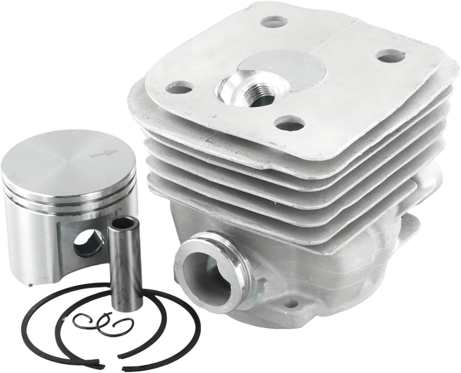 Cylinder Piston Rings Assembly Kit Replacement 55mm For 385 390 for XP Chainsaw Models Engine Motor Replacement Parts 544 00 65-02 Piston Rebuild Kit