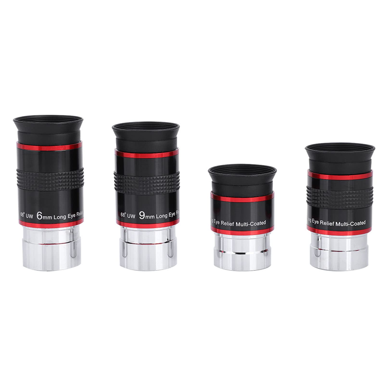 YUYTE Kit de Ocular FMC de ángulo Ultraancho de 0,25" y 68° - 6 Mm, 9 Mm, 15, 20 para Telescopios Astronómicos